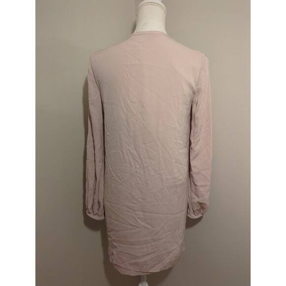 Diane Von Furstenberg 100% Silk Blush Pink Tini Dress Sz 4 - Picture 5 of 12